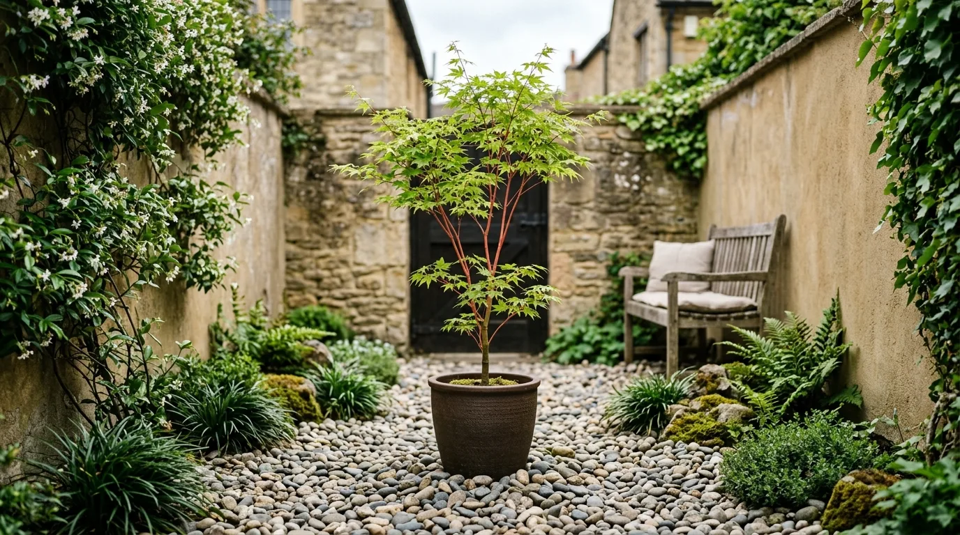 Corner Planting With a Small Feature